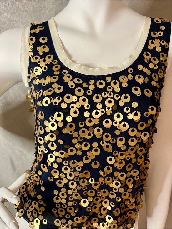 SPANNER Tops - SPANNER Lightweight Statement Tank with Gold Sequin
